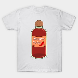 Neuro-Spicy Hot Sauce Drawing T-Shirt